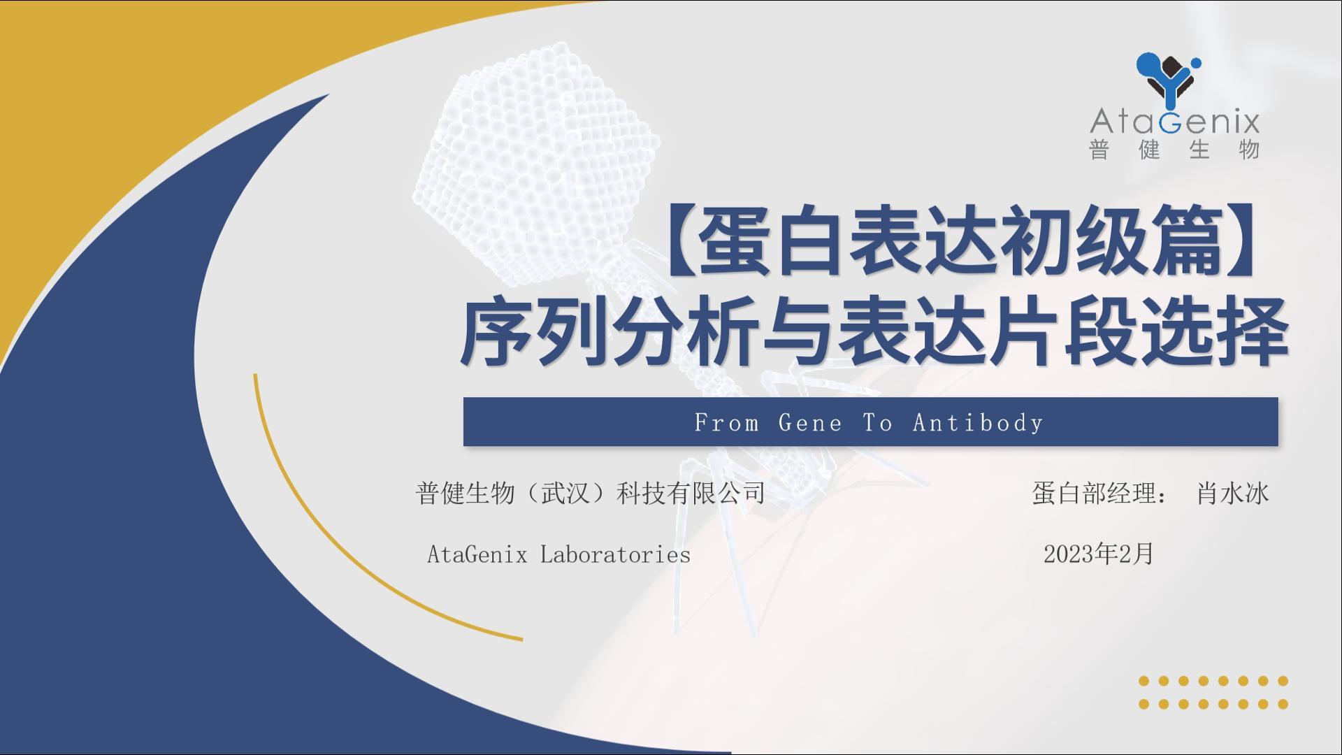【蛋白表達(dá)初級篇】序列分析與表達(dá)片段選擇